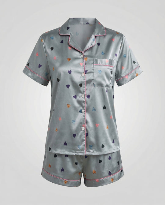 Satin Komfort Pyjama Set Damen | R&B