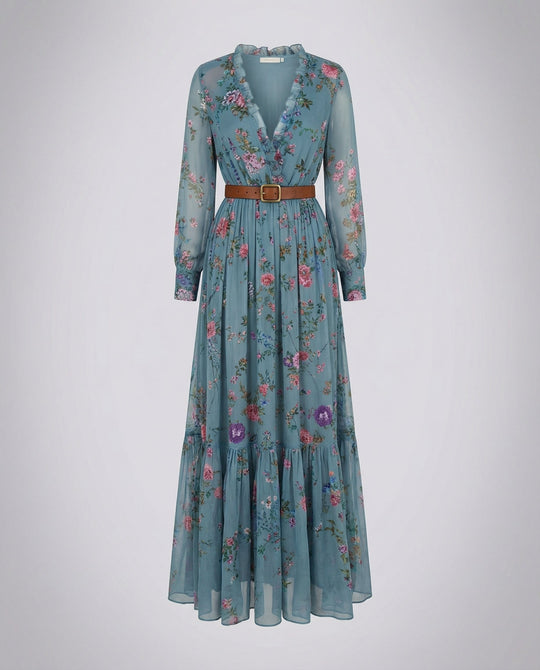 Boho Maxikleid mit V-Ausschnitt | R&B