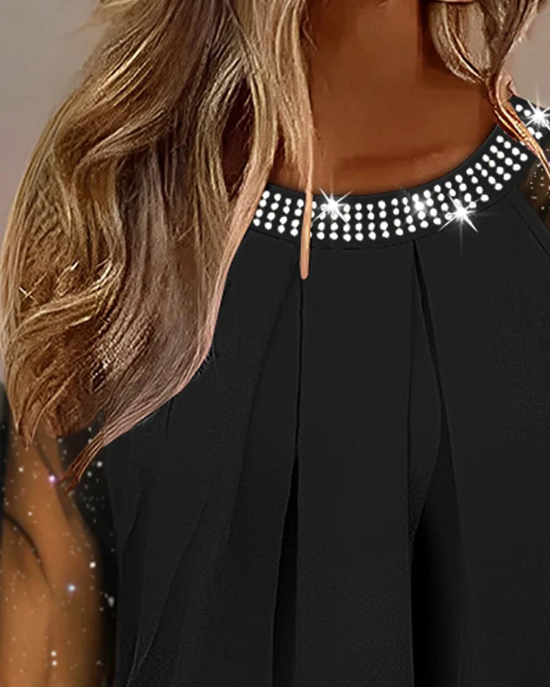 R&B | Stylisches Netzoberteil mit Pailletten