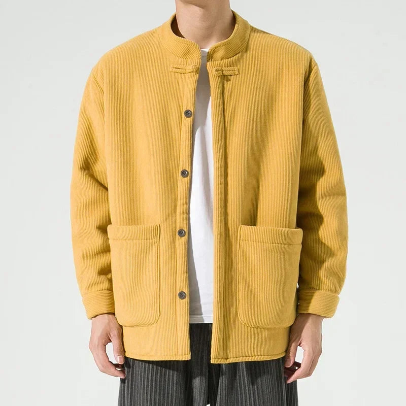R&B | Leichtes Cordjacke für Herren mit großen Taschen