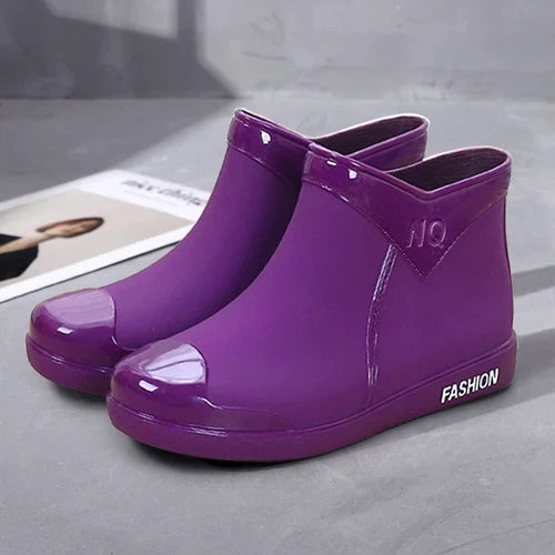 R&B | Damen wasserdichte Stiefeletten mit seitlichem Reißverschluss