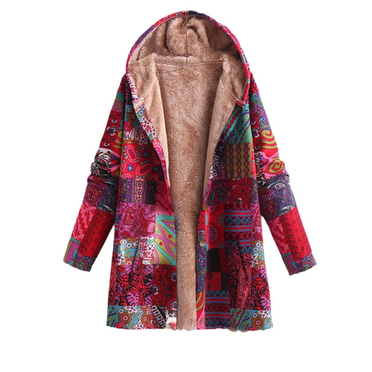 R&B | Fleece-Jacke für Damen mit Kapuze