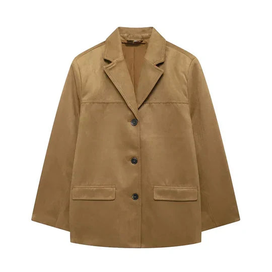 R&B | Retro Braune Damenjacke