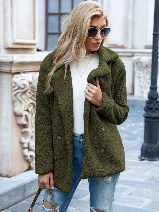 R&B | Warmer Teddy-Mantel Damen