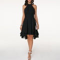 R&B | Damen Kleid mit Rüschen Neckholder