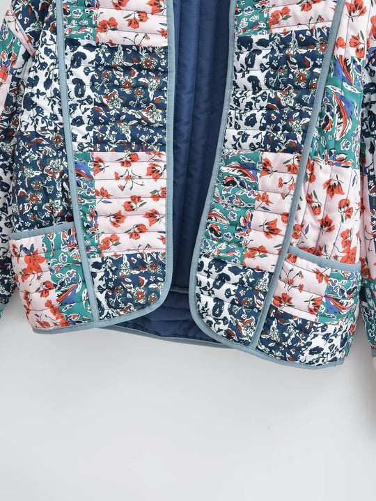 R&B | Wintermantel mit Blumenmuster