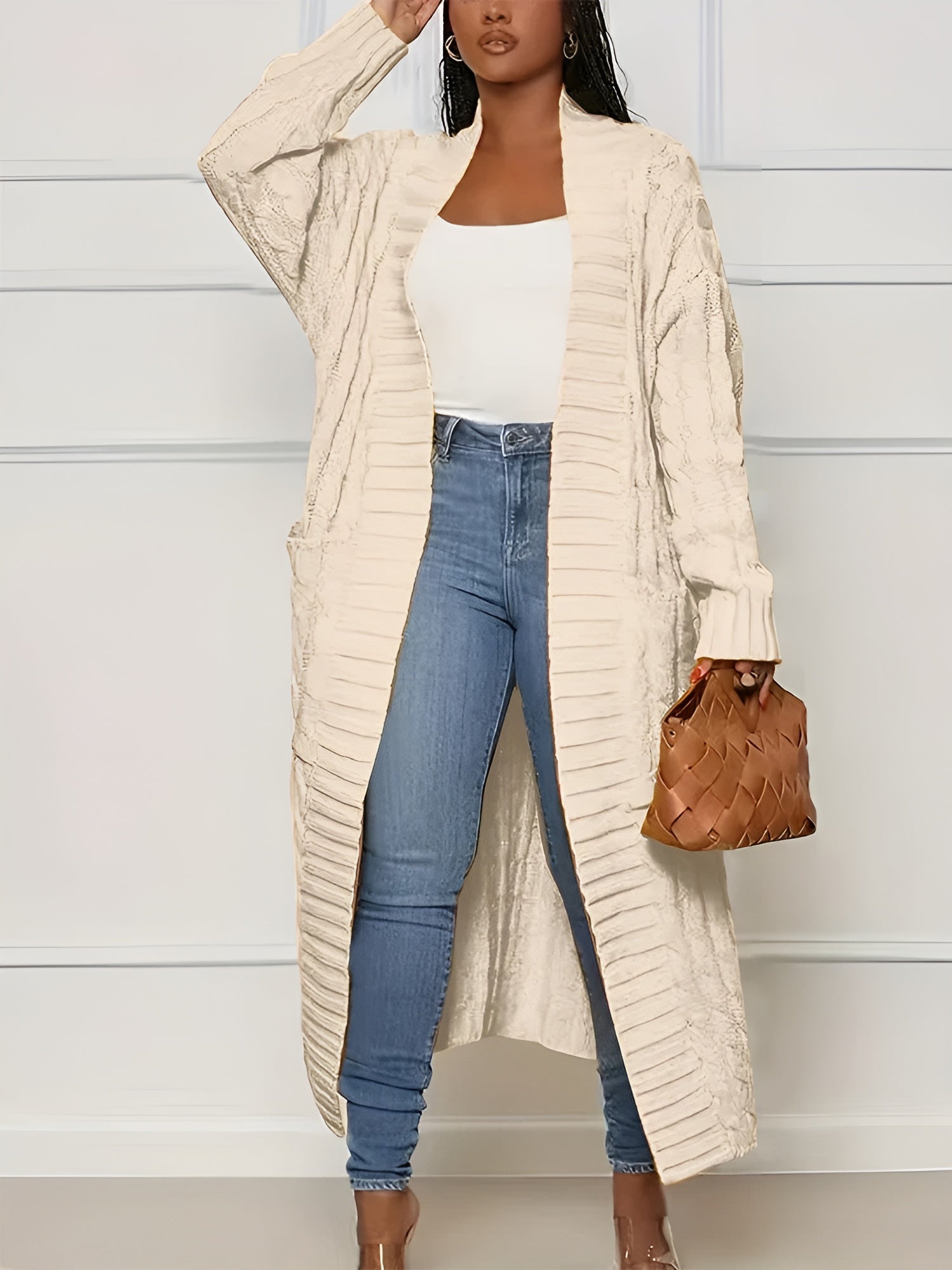 R&B | Gestickte Lange Damenjacke