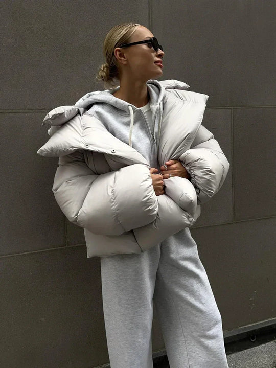 R&B | Modische Steppjacke in Anthrazit