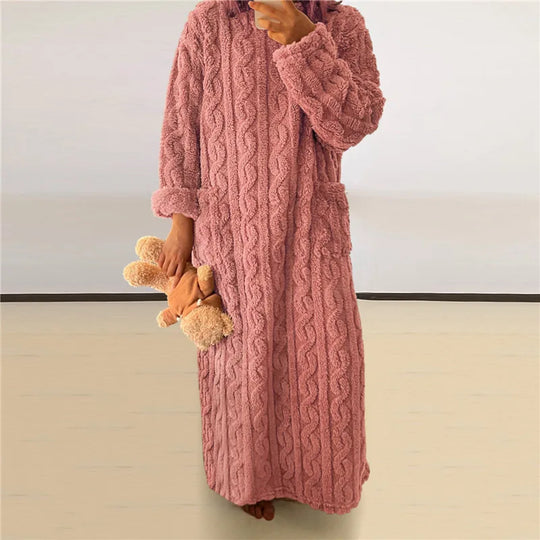 Fleece Teddy Kleid