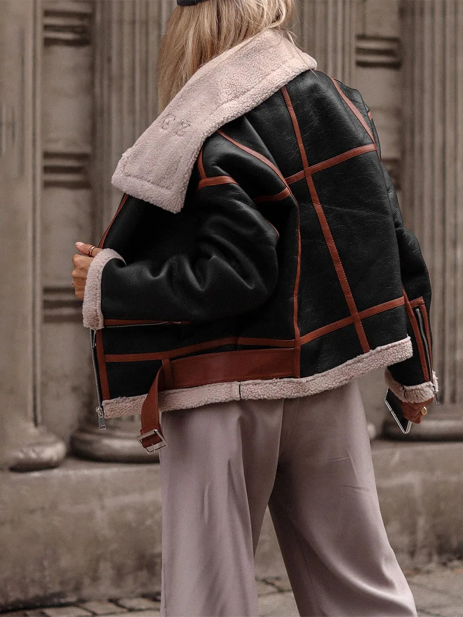 R&B | Kunstlederjacke mit Edler Optik