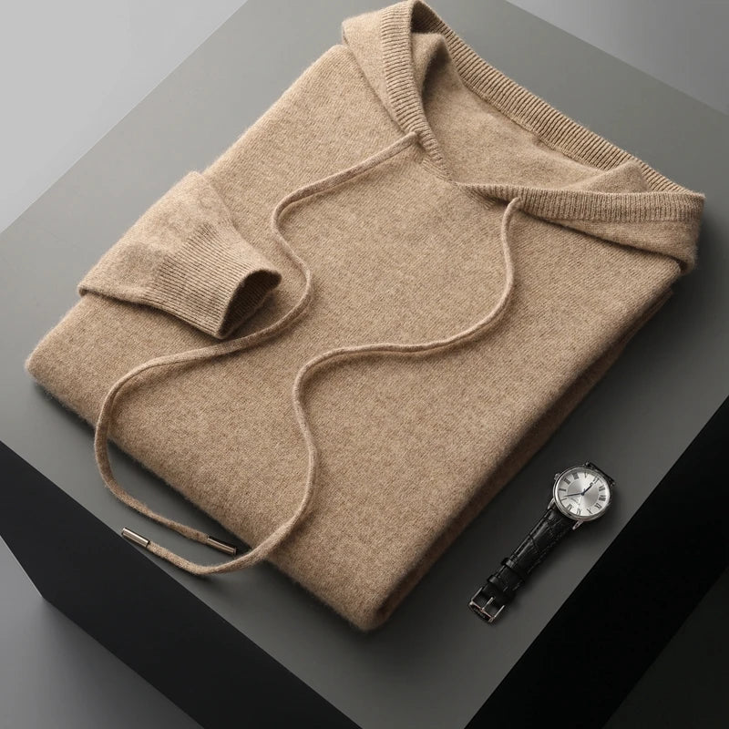 R&B | Hoodie Aus Wollmix Wolle Warm und Bequem