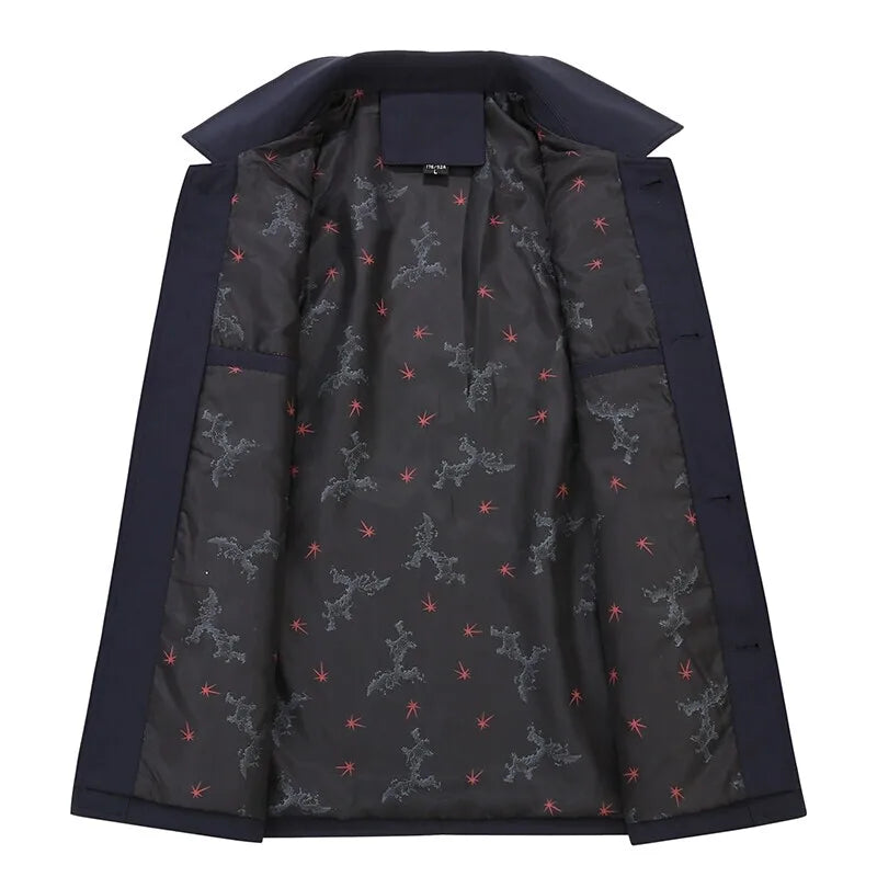 R&B | Veganer Freizeitjacke mit aufgesetzten Taschen und Knöpfen