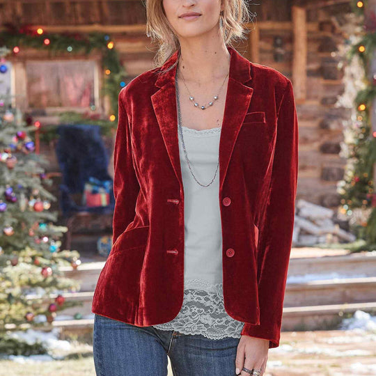 R&B | Vintage Mode Blazer Jacke Aus Samt