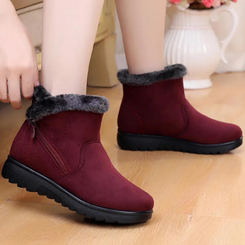 R&B | Winter Plush Reißverschluss Rutschfeste Stiefel