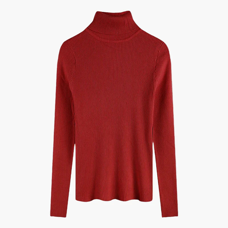 R&B | Rollkragenpullover Gerippt Basic Langarm - Vielseitiger Herbst & Winter Look