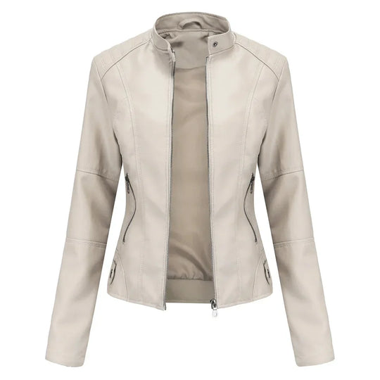 R&B | Damen Dicke jacke Modisch Motorradstil