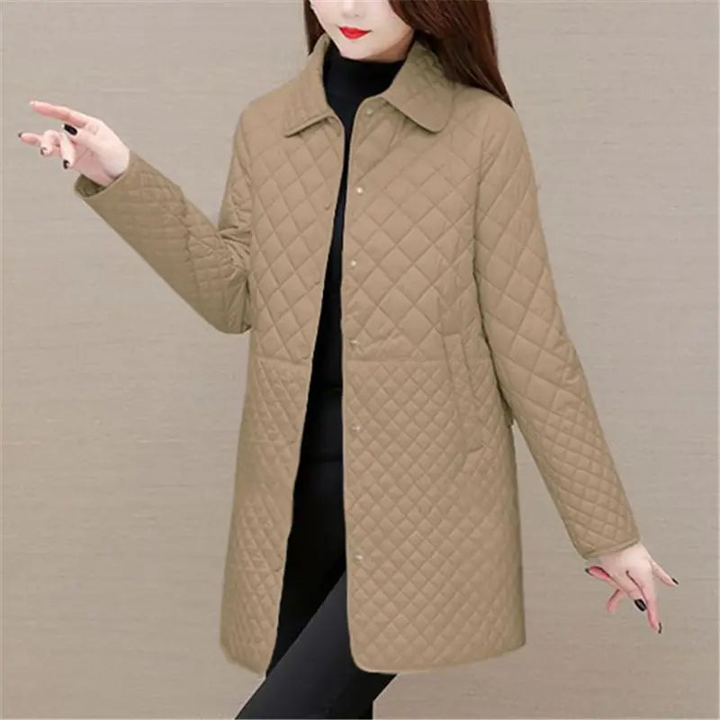 R&B | Damen Steppjacke Mit Karomuster