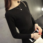 R&B | Damen Strickpullover mit Bootsausschnitt