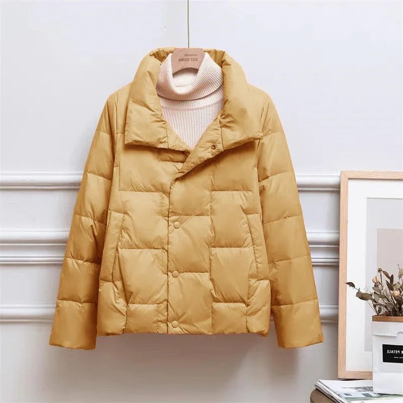 R&B | Ultradünne Leichte Daunenjacke mit Stehkragen