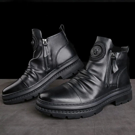 Herren Lederstiefel R&B