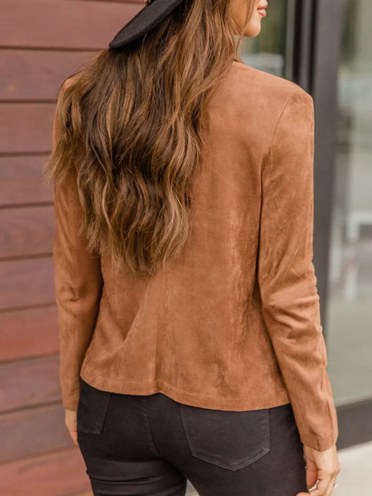 R&B | Damen Elegante Langarmjacke Slim Fit Freizeitmode