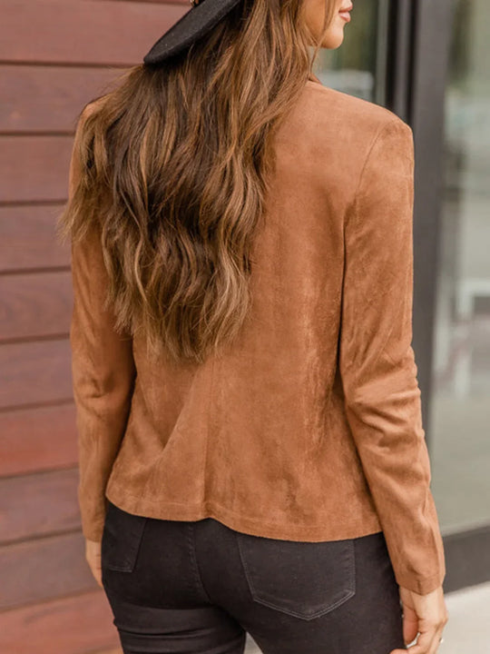 R&B | Damen Elegante Langarmjacke Slim Fit Freizeitmode