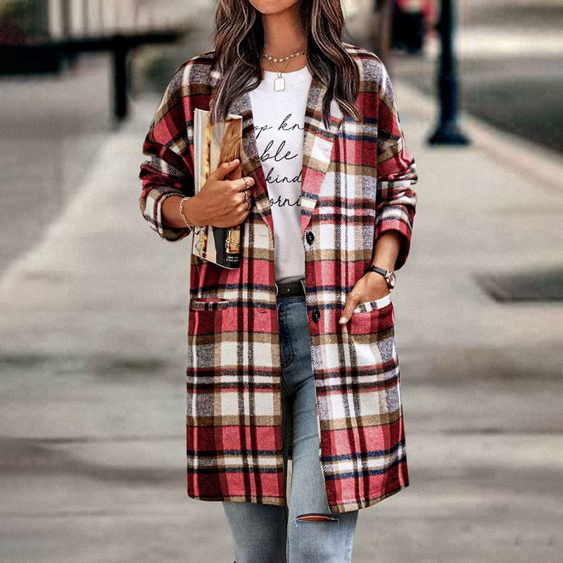 R&B | Karierte Jacke für Frauen