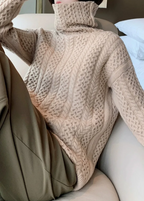 R&B | Chunky Strickpullover mit Rollkragen Weich und Warm Zeitloses Design