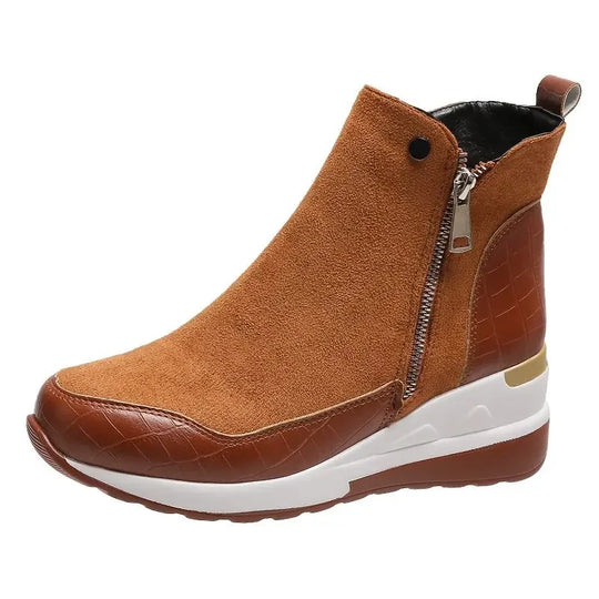 R&B | Winter Wedge Schneestiefel mit Dicker Sohle Aus Baumwolle