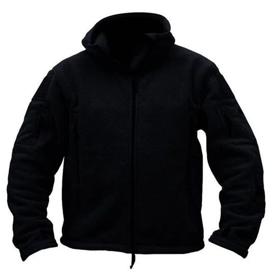R&B | Taktische Fleecejacke mit Kapuze Polyester Wärme und Funktionalität