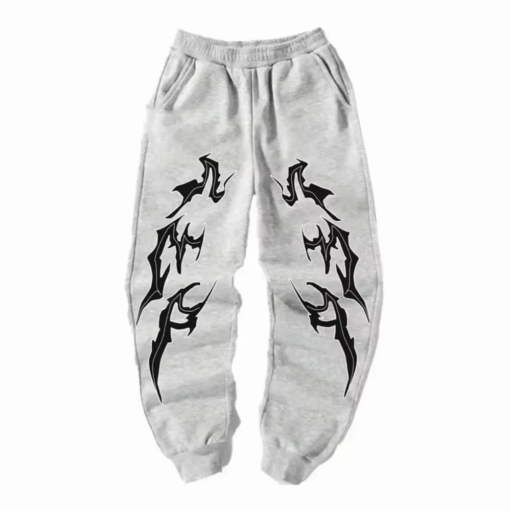 R&B | Weinlese Ketten Print Sweatpants