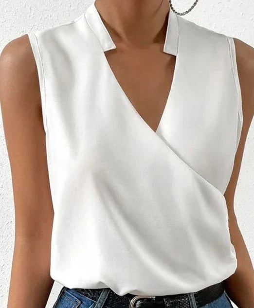 R&B | Elegantes Ärmelloses Einfarbiges Top
