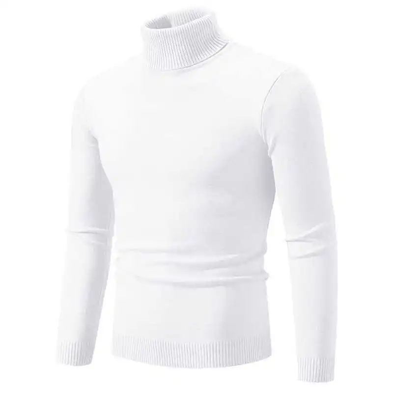 R&B - Stilvoller Rollkragen Einfarbiger Herbstpullover für Männer