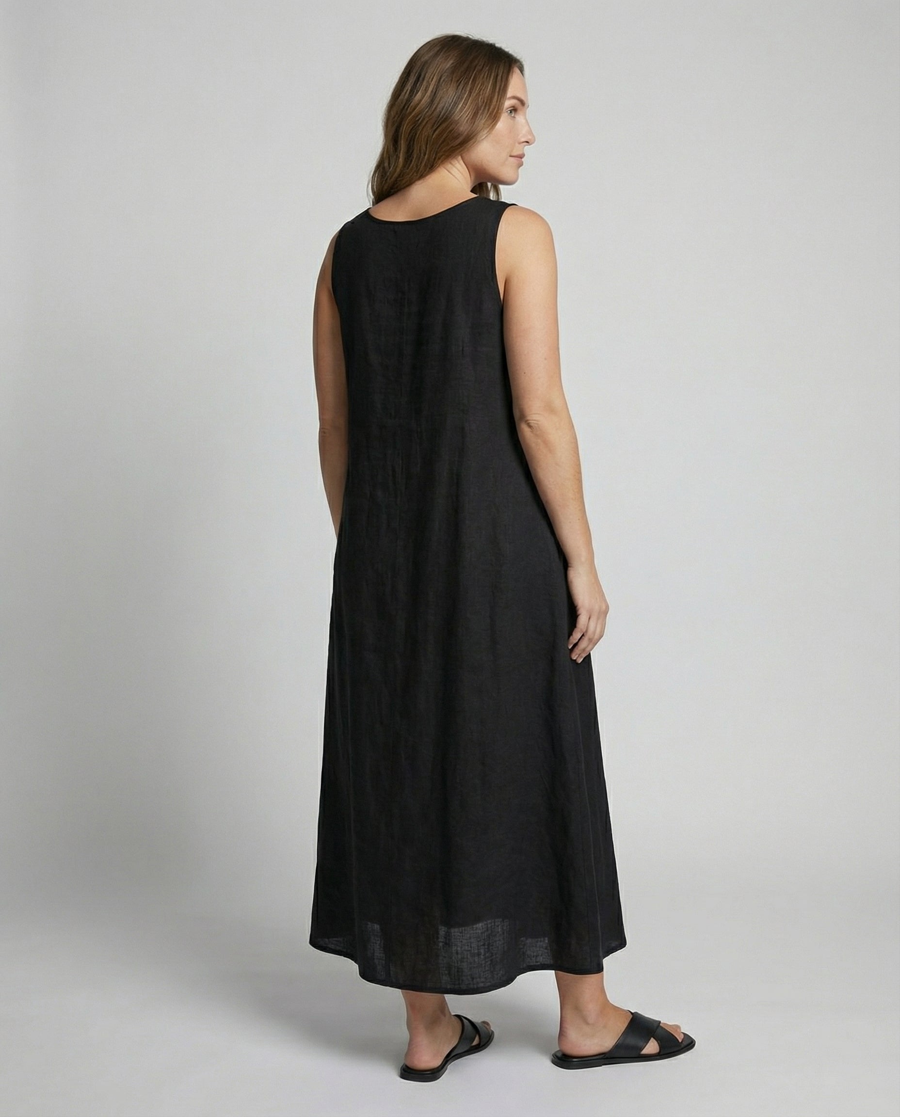 R&B | Vintage Ärmelloses Plus Size Kleid