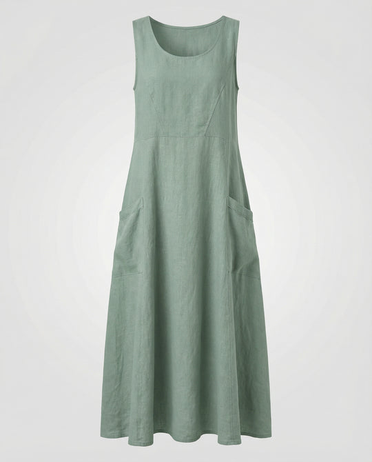 R&B | Vintage Ärmelloses Plus Size Kleid