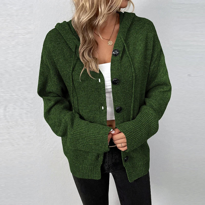 R&B | Strickjacke mit Kapuze