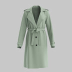 R&B | Klassischer Trenchcoat mit Gürtel