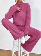 R&B | Gestrickte Hose und Rollkragenpullover für Damen