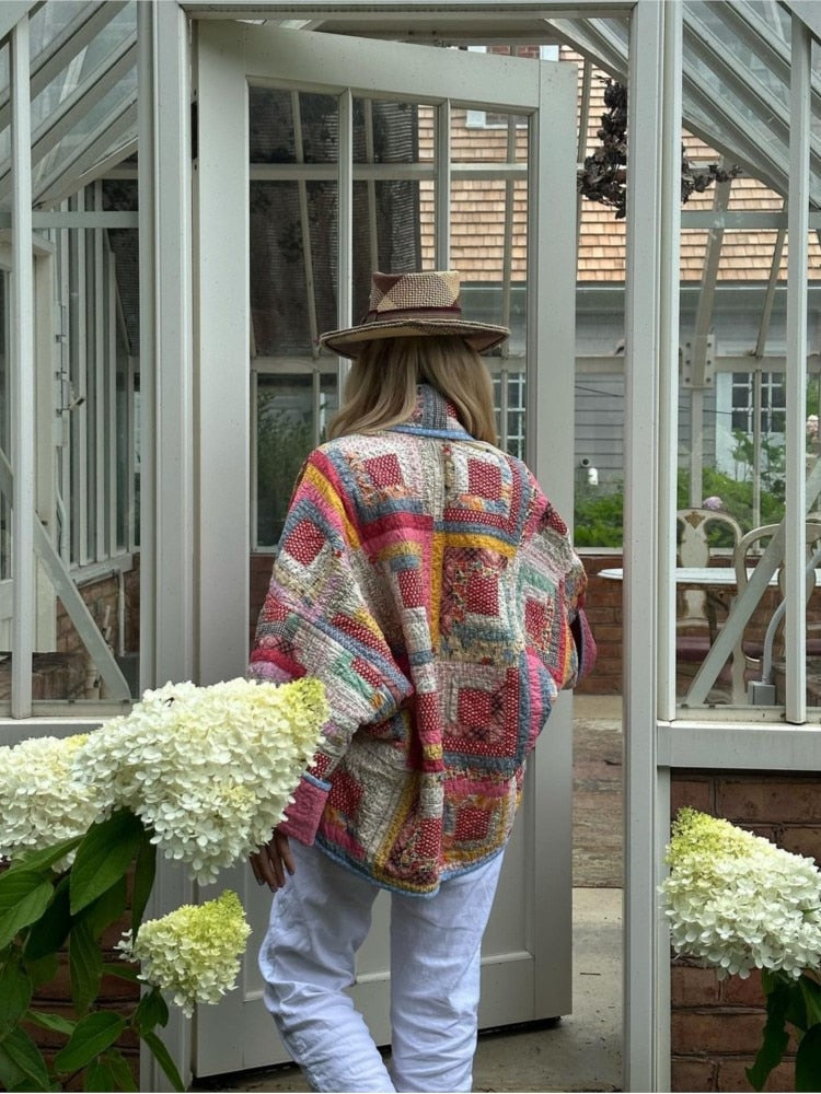 Heidi-Mode | Lässige Patchwork Steppjacke
