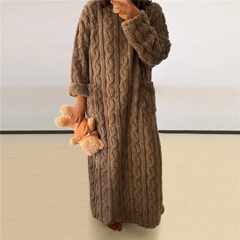 Fleece Teddy Kleid