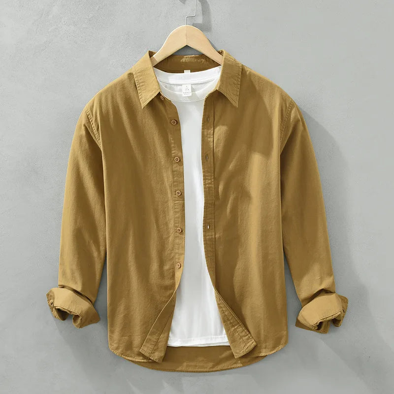 R&B | Lässige Langarmhemd Baumwolle Zeitloses Design