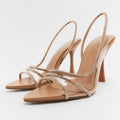 R&B |  Elegante High-Heeled Sandalen - Stiletto Slingback Peep Toe Schuhe