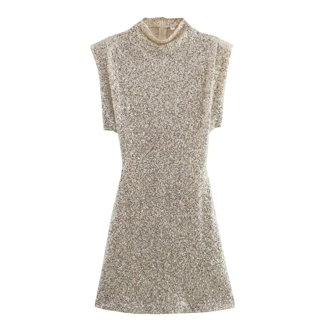 R&B | Trendy Pailletten Minikleid