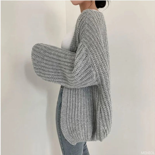 R&B | Übergröße Strickjacke aus grobem Strick