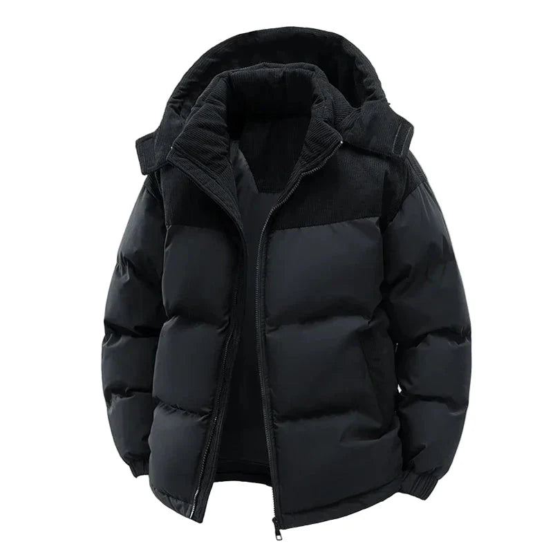 R&B | Winter Steppjacke mit Kapuze - Modische Outdoorjacke für Kalte Tage