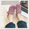 Retro Kork Clogs mit Geschlossener Spitze und Schnallenriemen