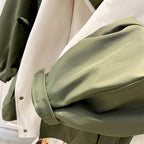 R&B | Baumwolljacke - Drapierte Kragen Lässige Passform Jacke