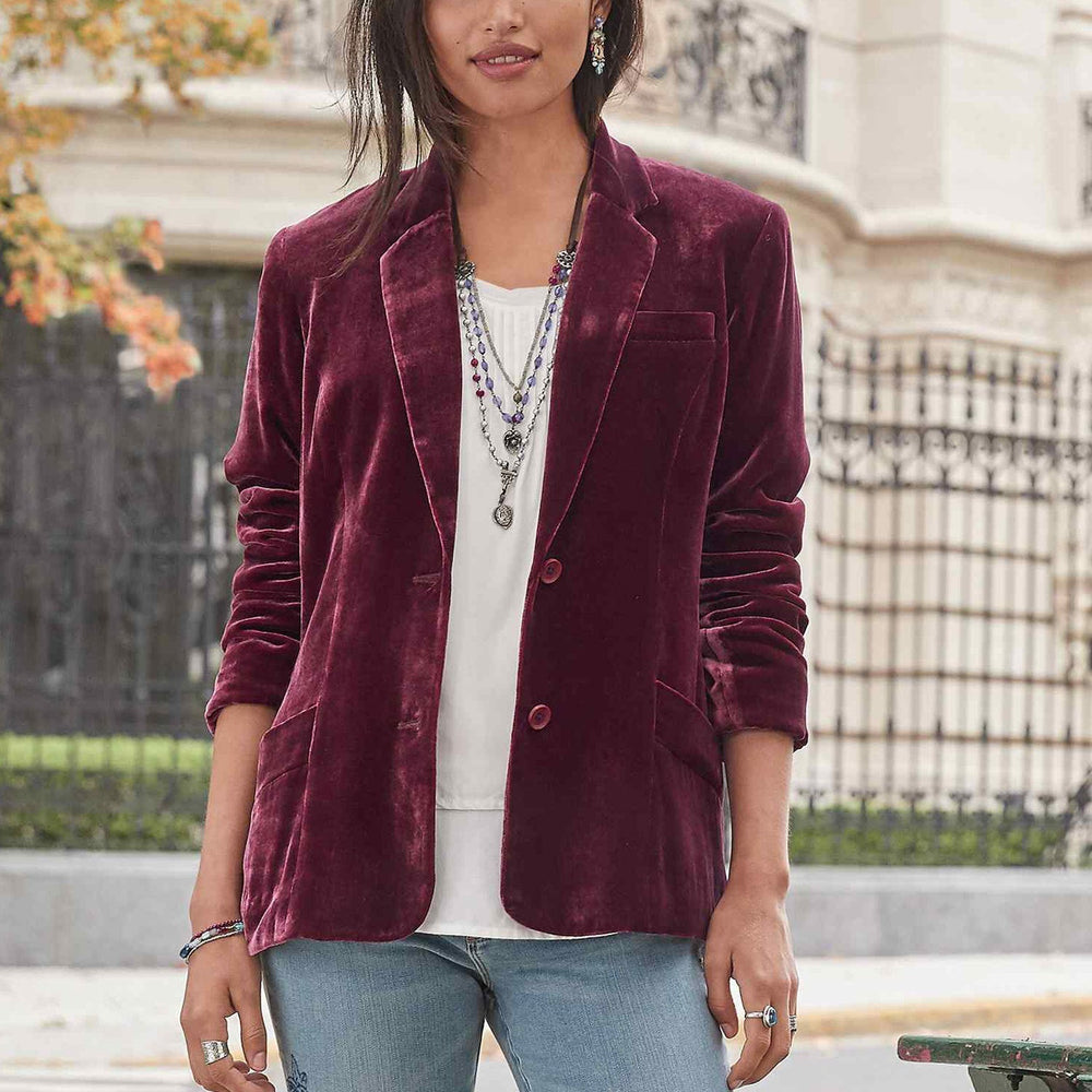 R&B | Vintage Mode Blazer Jacke Aus Samt