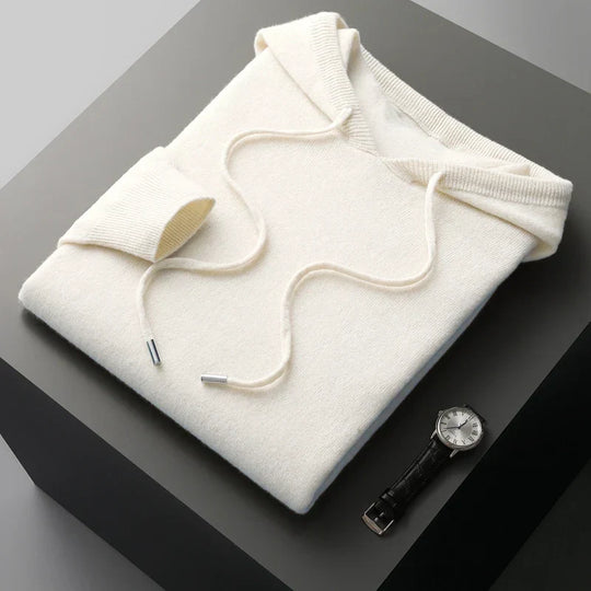 R&B | Hoodie Aus Wollmix Wolle Warm und Bequem