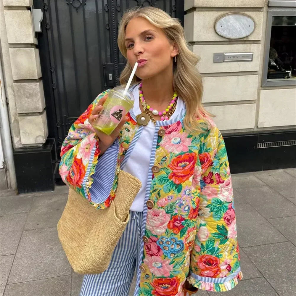 R&B | Blumenjacke mit Verspieltem Muster